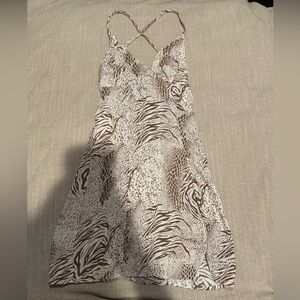 Kimchi Blue Brown Patterned Dress